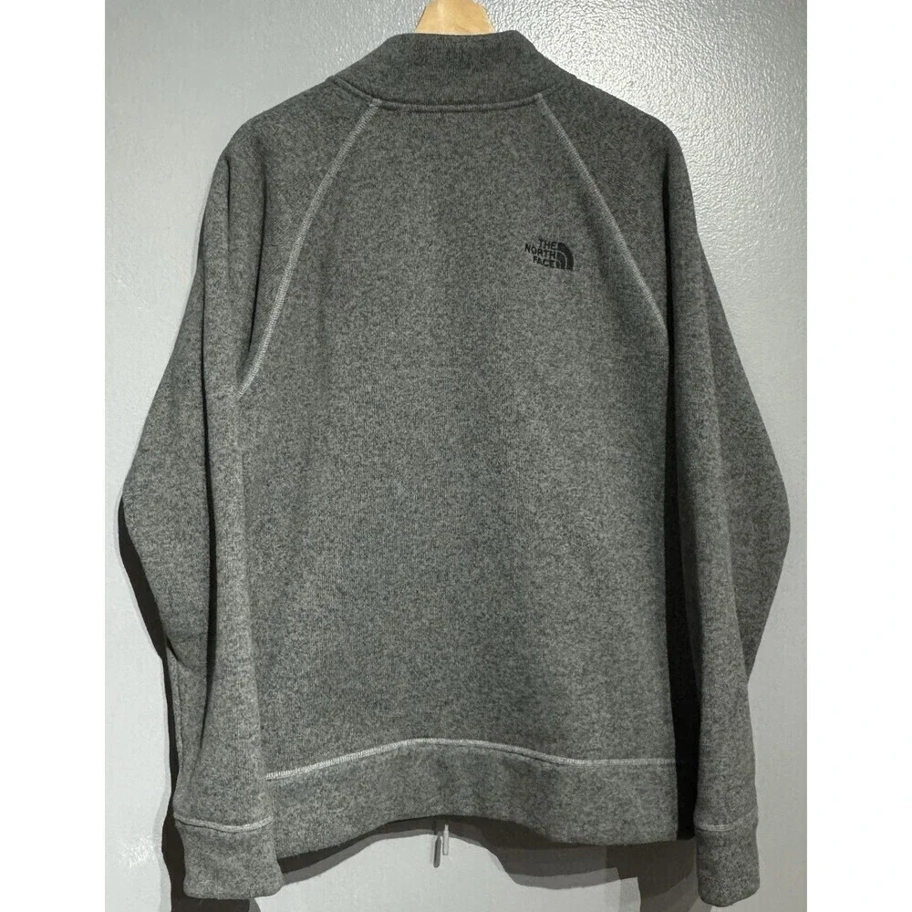 The North Face Canyonlands Fleece Sweater Jacket Mens SIZE  LARGE Grey Full Zip